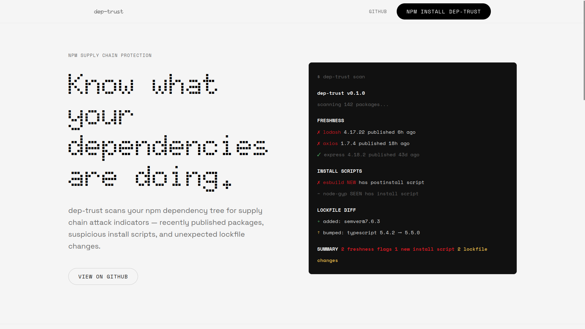 dep-trust Marketing Site